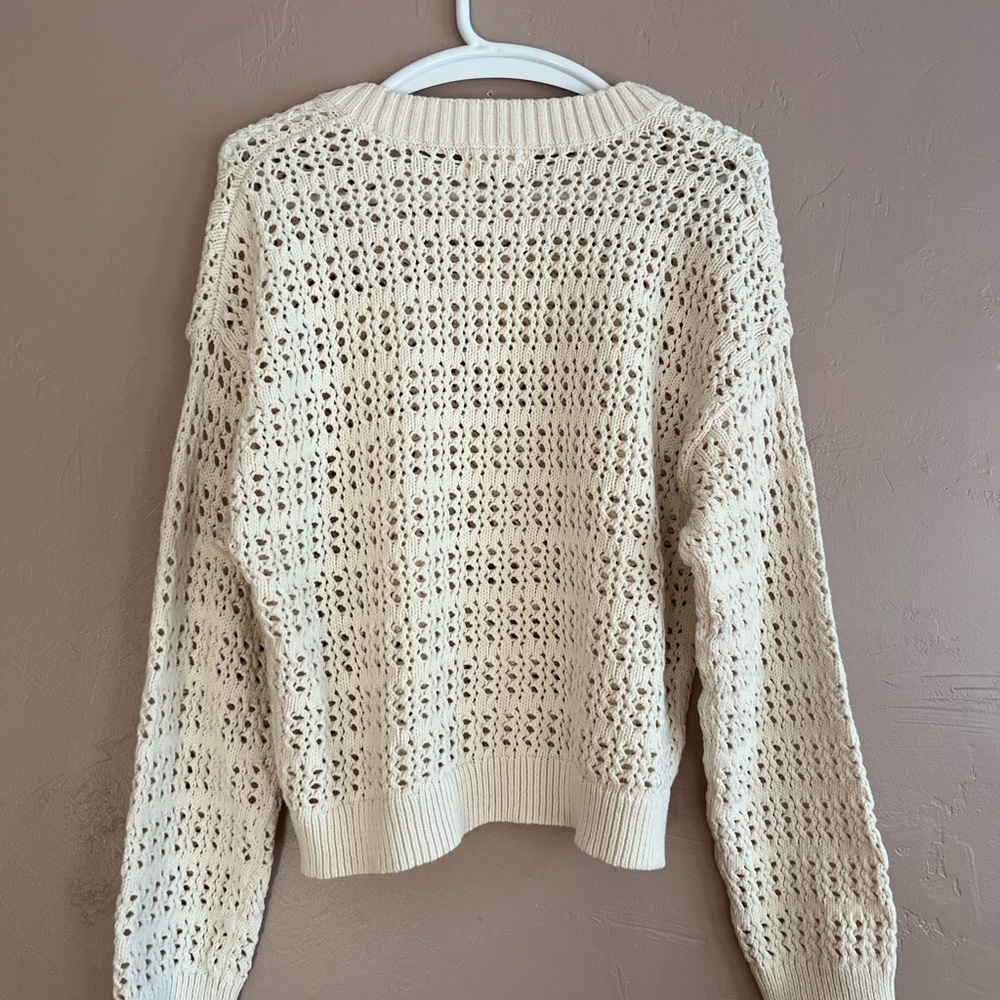 NWT Universal Thread Cream Knit Sweater, Size XL - Picture 6 of 6